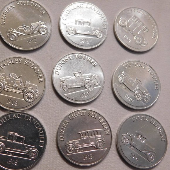 COPY - Vintage Sunoco Car Coins Series 1 Antique Car Coins Lot of 20 Coins - Picture 3 of 6